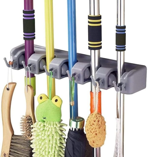 Wall Mount Mop And Broom Holder