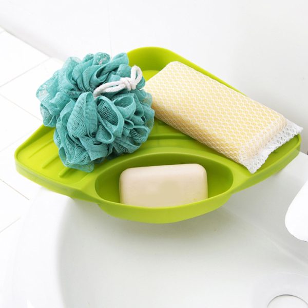 Multi-purpose Triangular Sink Soap Sponge Holder