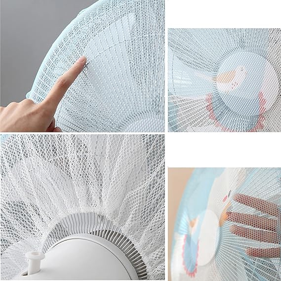 Pedestal Fan Cover Net For Kids Safety