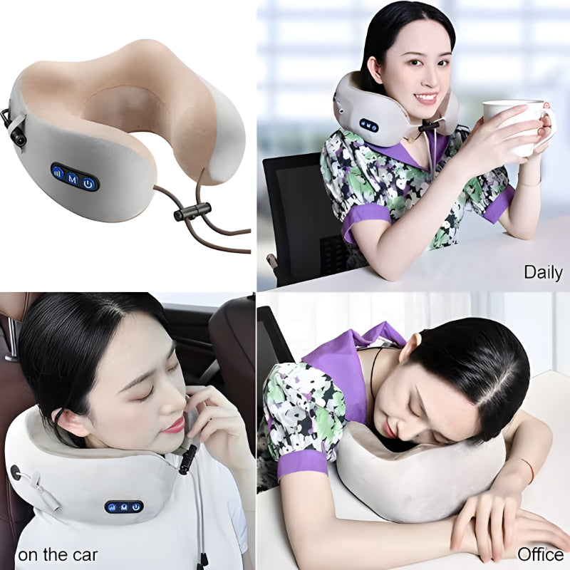 Cervical Vertebra Electric U-Shaped Massage Pillow