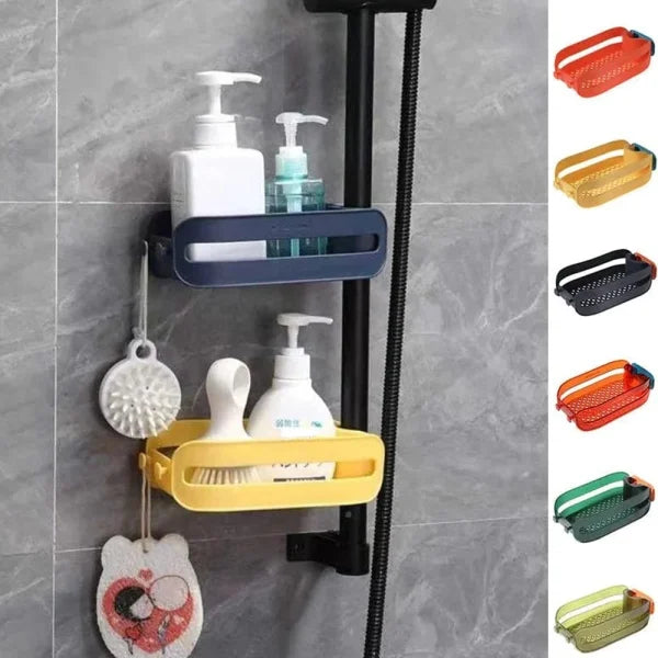 Multipurpose Plastic Faucet Drain Basket Shelf