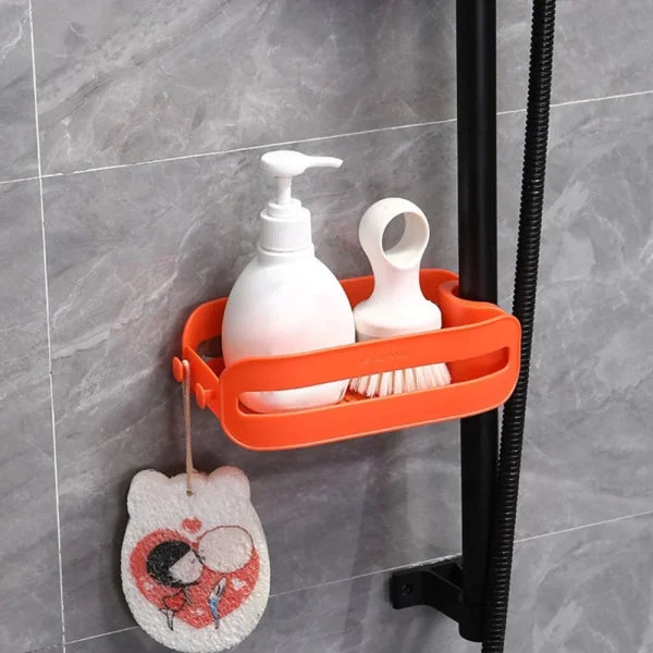 Multipurpose Plastic Faucet Drain Basket Shelf