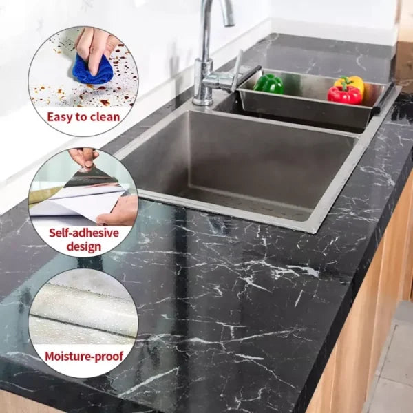 Self Adhesive Waterproof Heat Resistant Marble Sheet