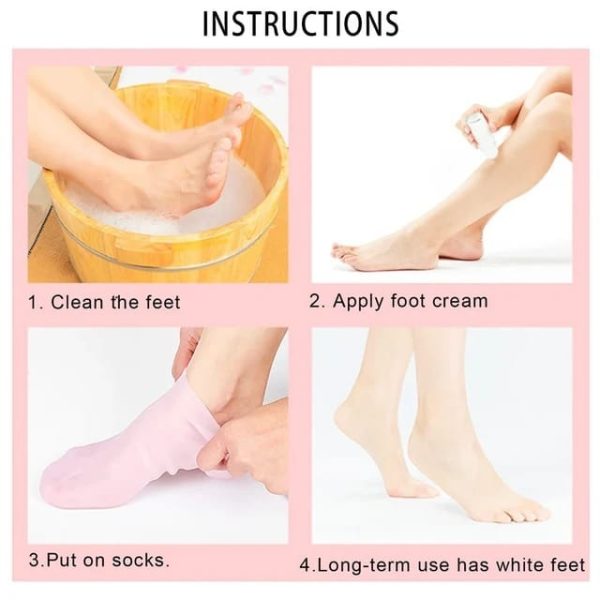 Silicone Jelly Gel Moisturizing Socks