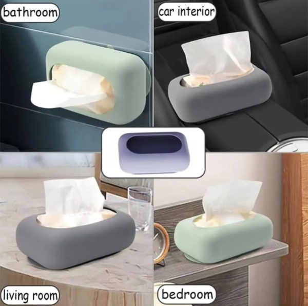 Silicone Suction Tissue Holder Box