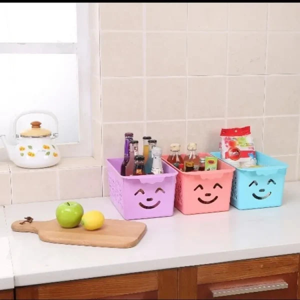 Multipurpose Smile Basket Storage Organizer