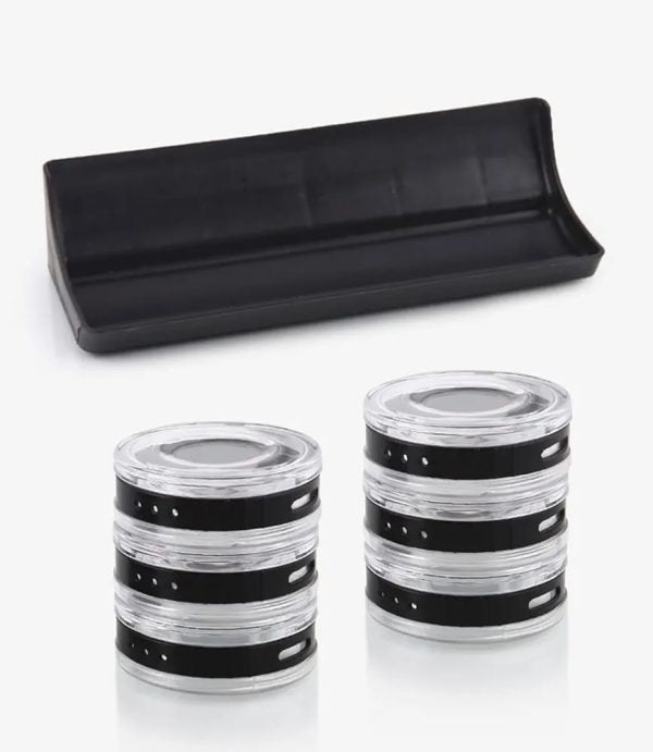 Cylindrical Spice Rack Set