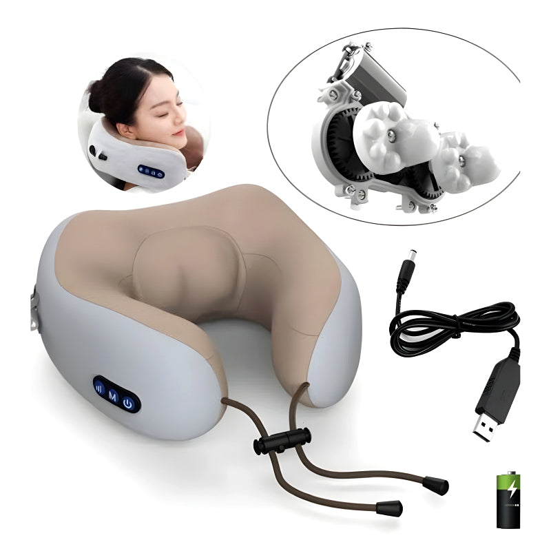 Cervical Vertebra Electric U-Shaped Massage Pillow